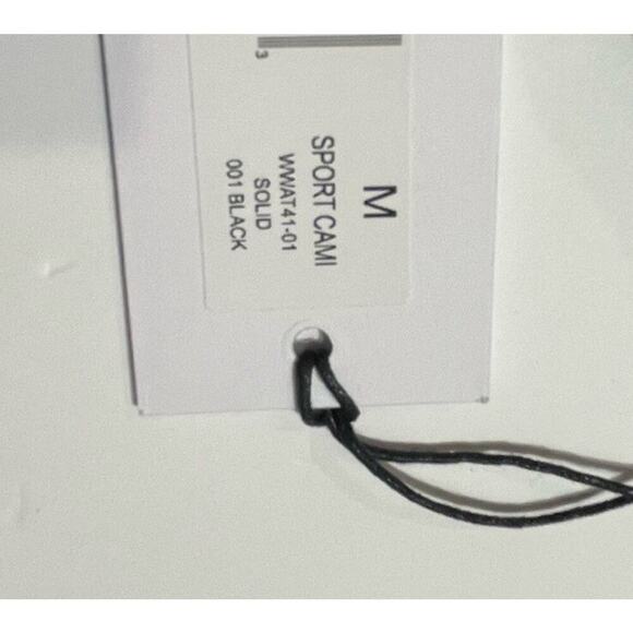 Nwt We Wore What Cropped Black Sleeveless Shirt With Shelf Bra Tank Size Medium - Picture 4 of 14